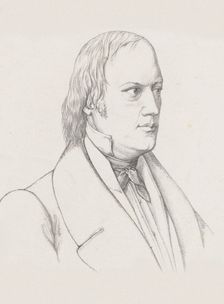 Portrait of the conductor and composer Johann Nepomuk Schelble (1789-1837), c. 1830-1840. Creator: Anonymous