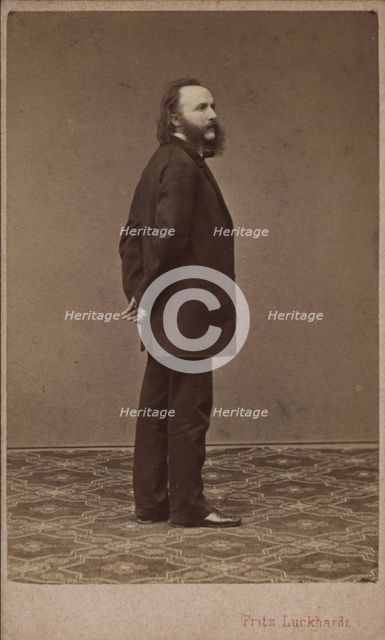 Portrait of the conductor and composer Johann von Herbeck (1831-1877). Creator: Luckhardt, Fritz (1843-1894).