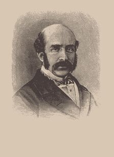 Portrait of the conductor and composer Otto Goldschmidt (1829-1907), c. 1880. Creator: Anonymous