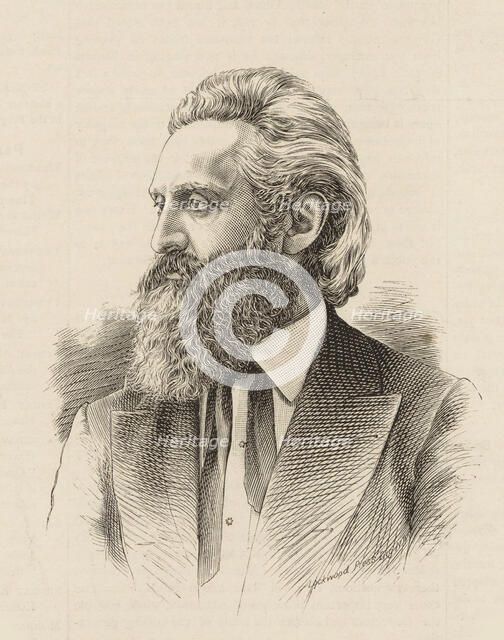 Portrait of the conductor and composer Leopold Damrosch (1832-1885), 1883. Creator: Anonymous.