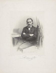 Portrait of the conductor and composer Richard Hol (1825-1904), ca 1860. Creator: Chimaer van Oudendorp, Wilhelmus Cornelis (1822-1873)