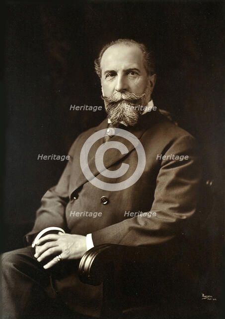 Portrait of the conductor and composer Wilhelm Gericke (1845-1925), c. 1900. Creator: Photo studio Theodore C. Marceau, Boston  .