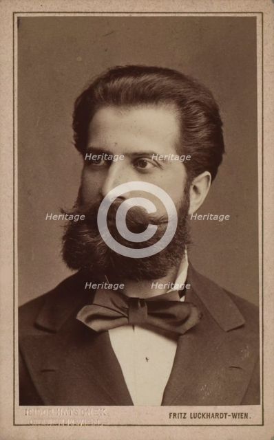 Portrait of the conductor and composer Willhelm Gericke (1845-1925), c. 1870. Creator: Luckhardt, Fritz (1843-1894).
