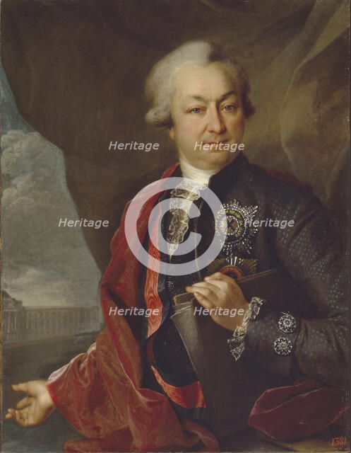 Portrait of the Count Ivan Ivanovich Shuvalov (1727-1797), 1790. Artist: Levitsky, Dmitri Grigorievich (1735-1822)