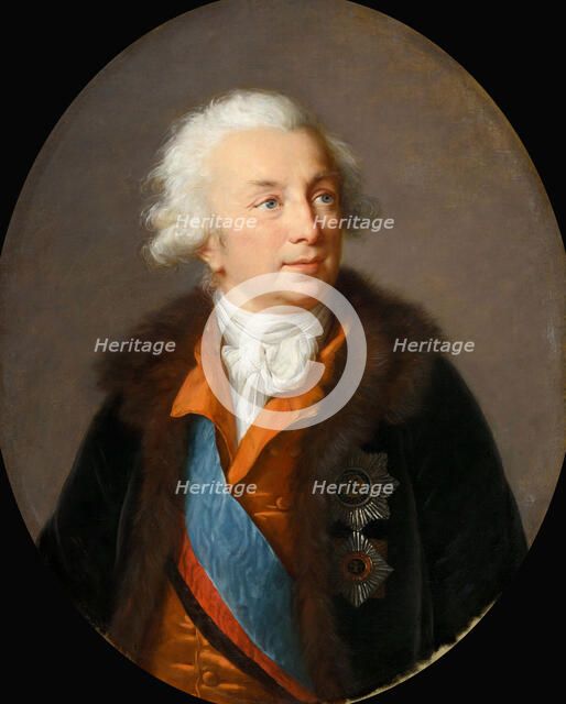 Portrait of the Count Ivan Ivanovich Shuvalov (1727-1797), c. 1796. Creator: Vigée Le Brun, Louise Élisabeth (1755-1842).