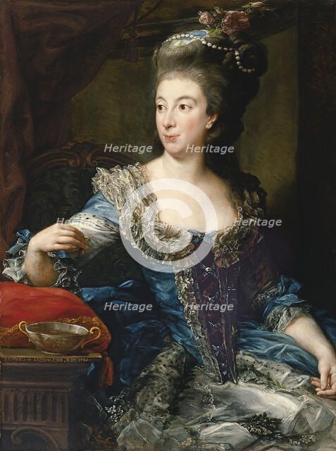 Portrait of the Countess Maria Benedetta di San Martino. Artist: Batoni, Pompeo Girolamo (1708-1787)