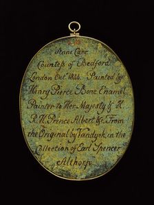 Portrait of the Countess of Bedford, after Anton Van Dyck, 1844. Creator: Henry Pierce Bone