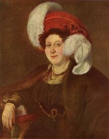 Portrait of the Countess V. A. Zubova 1834, (1965). Creator: Vasily Tropinin