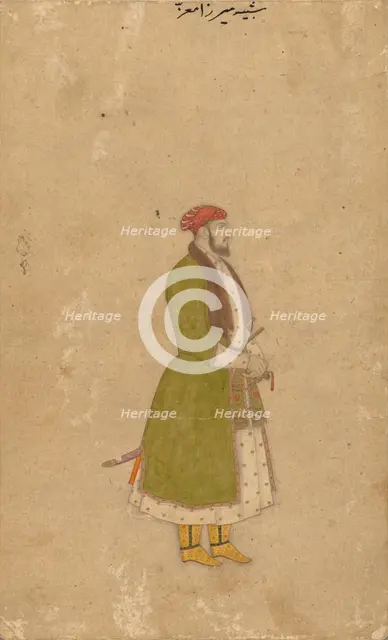 Portrait of the Courtier Mirza Muizz, c. 1680-1700. Creator: Unknown.