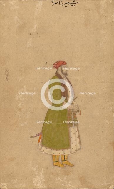 Portrait of the Courtier Mirza Muizz, c. 1680-1700. Creator: Unknown.