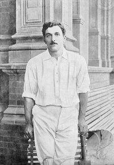 Portrait of the cricketer CB Fry, 1896. Creator: RW Thomas