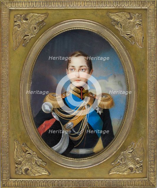 Portrait of the Crown prince Alexander Nikolayevich (1818-1881), 1834.