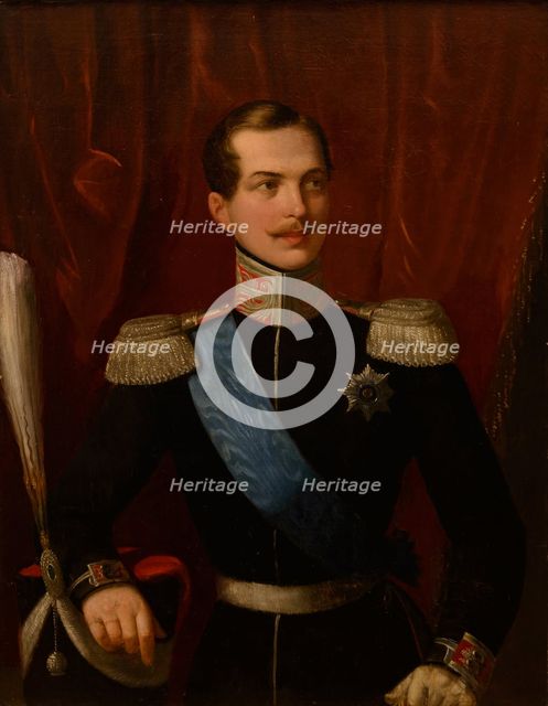 Portrait of the Crown prince Alexander Nikolayevich (1818-1881).