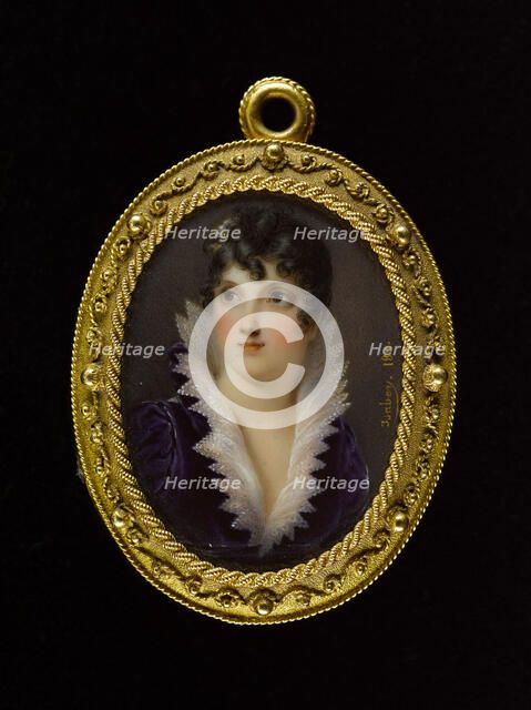 Portrait of the Duchess of Bassano, 22–07–1811. Creator: Jean-Baptiste Isabey.