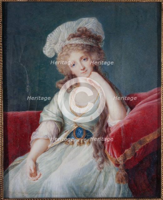 Portrait of the Duchess of Orleans, c1790. Creator: Ecole Francaise.