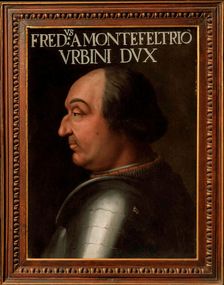 Portrait of the Duke Federico da Montefeltro (1422-1482) , 1556. Creator: Dell'Altissimo, Cristofano (1525-1605)