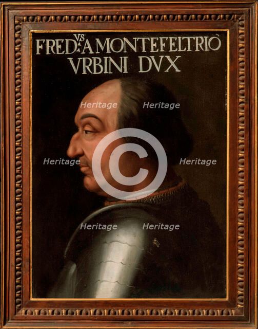 Portrait of the Duke Federico da Montefeltro (1422-1482) , 1556. Creator: Dell'Altissimo, Cristofano (1525-1605).