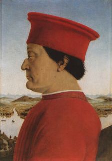 Portrait of the Duke Federico da Montefeltro (1422-1482) , ca 1471-1472
