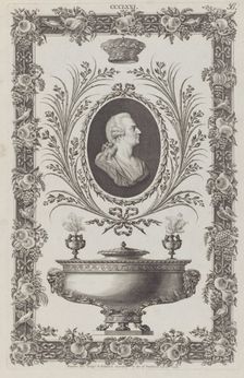 Portrait of the Duke of Northumberland, Vase and Ornamental Frame, no. CCCLXXI ("..., July 26, 1792. Creator: Michelangelo Pergolesi
