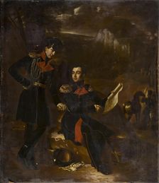 Portrait of the Durnovos, 1820. Creator: Benoît Charles Mitoire