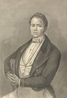 Portrait of the dancer and choreographer Carlo Blasis (1797-1878)