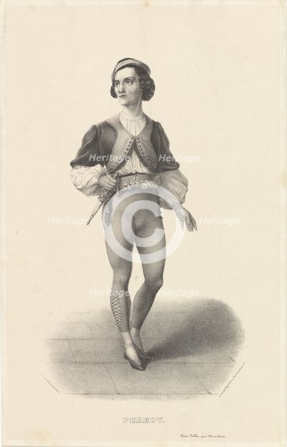 Portrait of the dancer and choreographer Jules Perrot (1810-1892), 1840s.