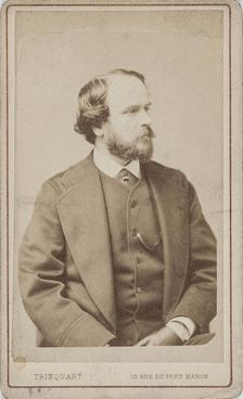 Portrait of the dancer, choreographer and ballet master Paul Taglioni (1808-1884), ca 1860. Creator: Trinquart, Antoine René (1814-1871)