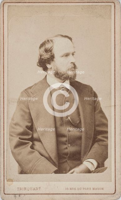 Portrait of the dancer, choreographer and ballet master Paul Taglioni (1808-1884), ca 1860. Creator: Trinquart, Antoine René (1814-1871).