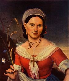 Portrait of the dancer K. A. Telesheva 1828, (1965). Creator: Orest Kiprensky