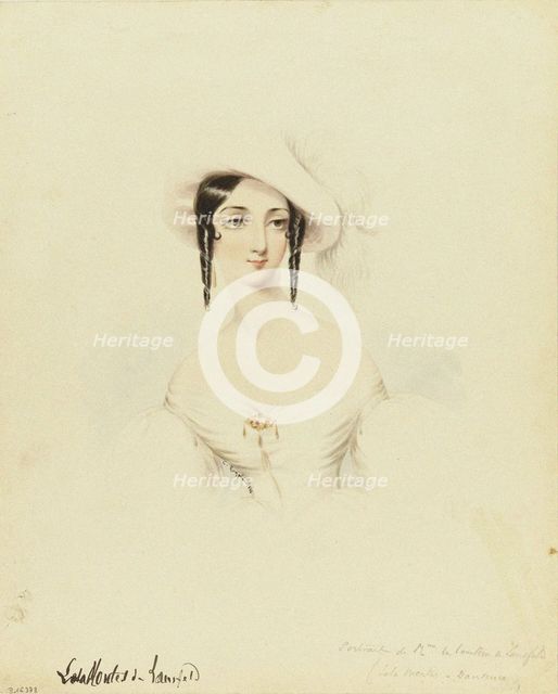 Portrait of the dancer Lola Montez (1821-1861) , 1846. Creator: Roqueplan, Camille (1803-1855).