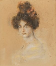 Portrait of the dancer Saharet (Clarissa Rose Campell 1879-1942), 1899. Creator: Franz von Lenbach