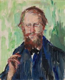 Portrait of the Danish Art Dealer M. Grosell, c1909. Creator: Henrik Louis Lund