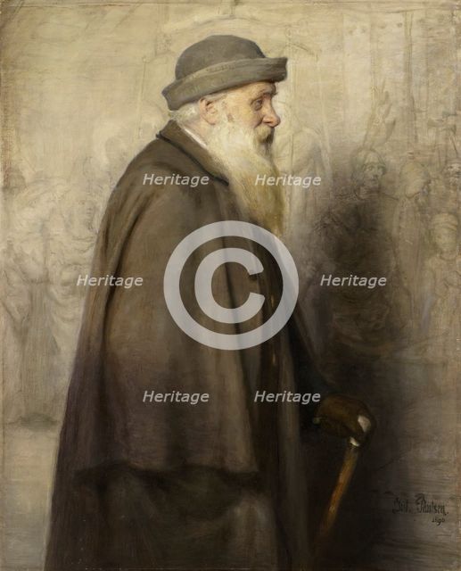 Portrait of the Danish Artist Lorens Frölich, 1890. Creator: Julius Paulsen.