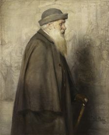 Portrait of the Danish Artist Lorens Frölich, 1890. Creator: Julius Paulsen