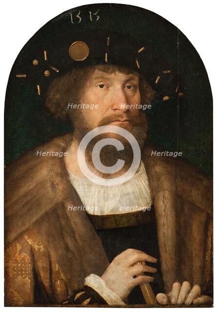 Portrait of the Danish King Christian II, 1514-1515. Creator: Michael Sittow.