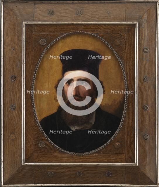 Portrait of the Danish painter Thorald Læssoe (1816-1878), 1868. Creator: Elisabeth Baumann.