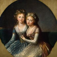 Portrait of the Daughters of Emperor Paul I, 1796. Creator: Vigée Le Brun, Louise Élisabeth (1755-1842)