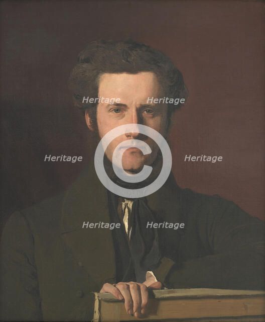 Portrait of the Decorative Artist G.C. Hilker, 1835-1838. Creator: Christen Købke.