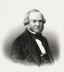 Portrait of the Director of the Imperial Theaters Alexander Mikhaylovich Gedeonov, 1858. Creator: Baryshev, M. (active Mid of the 19th cen.)