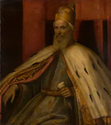 Portrait of the Doge Marcantonio Memmo, after 1612. Creator: Copy after Leandro Bassano