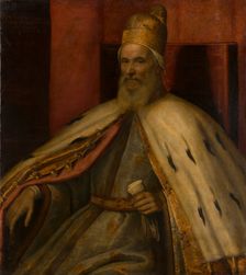 Portrait of the Doge Marcantonio Memmo, after 1612. Creator: Copy after Leandro Bassano