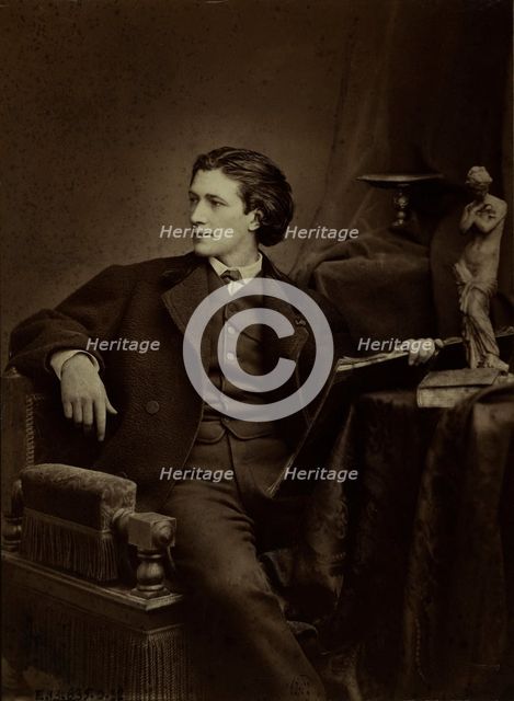 Portrait of the dramatist Victorien Sardou (1831-1908), ca 1865. Creator: Anonymous.