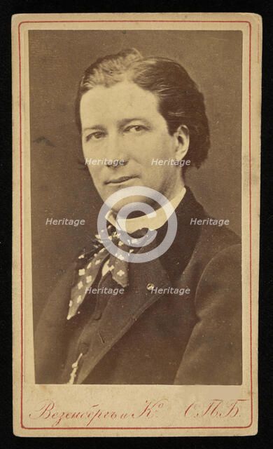 Portrait of the dramatist Victorien Sardou (1831-1908), ca 1865. Creator: Photo studio Wesenberg.