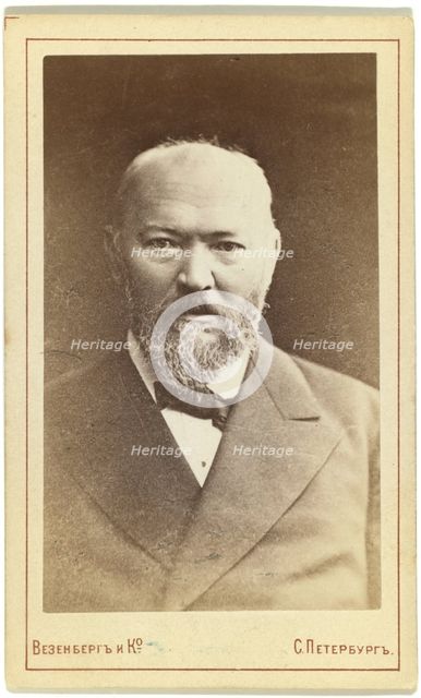 Portrait of the Dramatist Alexander N. Ostrovsky (1823-1886).