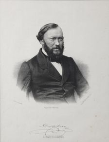 Portrait of the Dramatist Alexander Nikolayevich Ostrovsky (1823-1886), 1860s