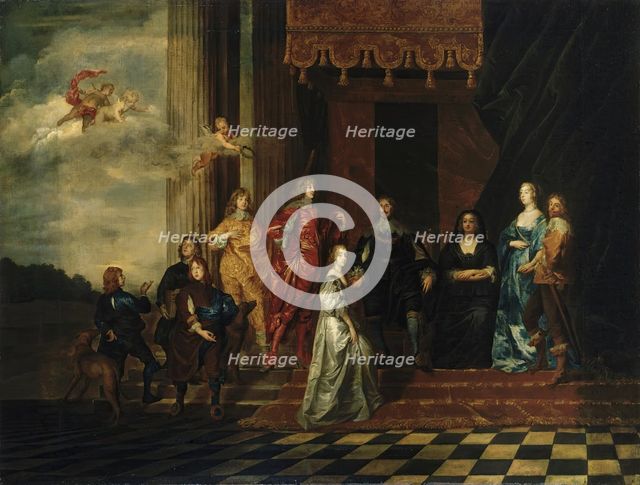 Portrait of the Earl of Pembroke with His Family (copy), (1633-1635), 1650. Creator: Unknown.