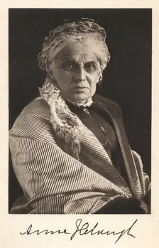 Portrait of the educator and feminist Anne Jemima Clough, c1890. Creator: Unknown
