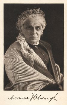 Portrait of the educator and feminist Anne Jemima Clough, c1890. Creator: Unknown