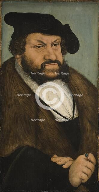 Portrait of the Elector John the Steadfast of Saxony (1468-1532), 1531-1534. Creator: Lucas Cranach the Elder.