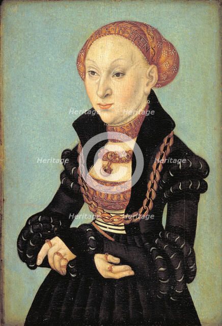 Portrait of the Electress Sibyl of Saxony (1510-1569), 1533. Creator: Lucas Cranach the Elder.